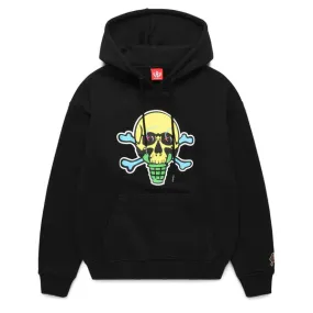 ICE CREAM COMPONENTS HOODIE - BLACK