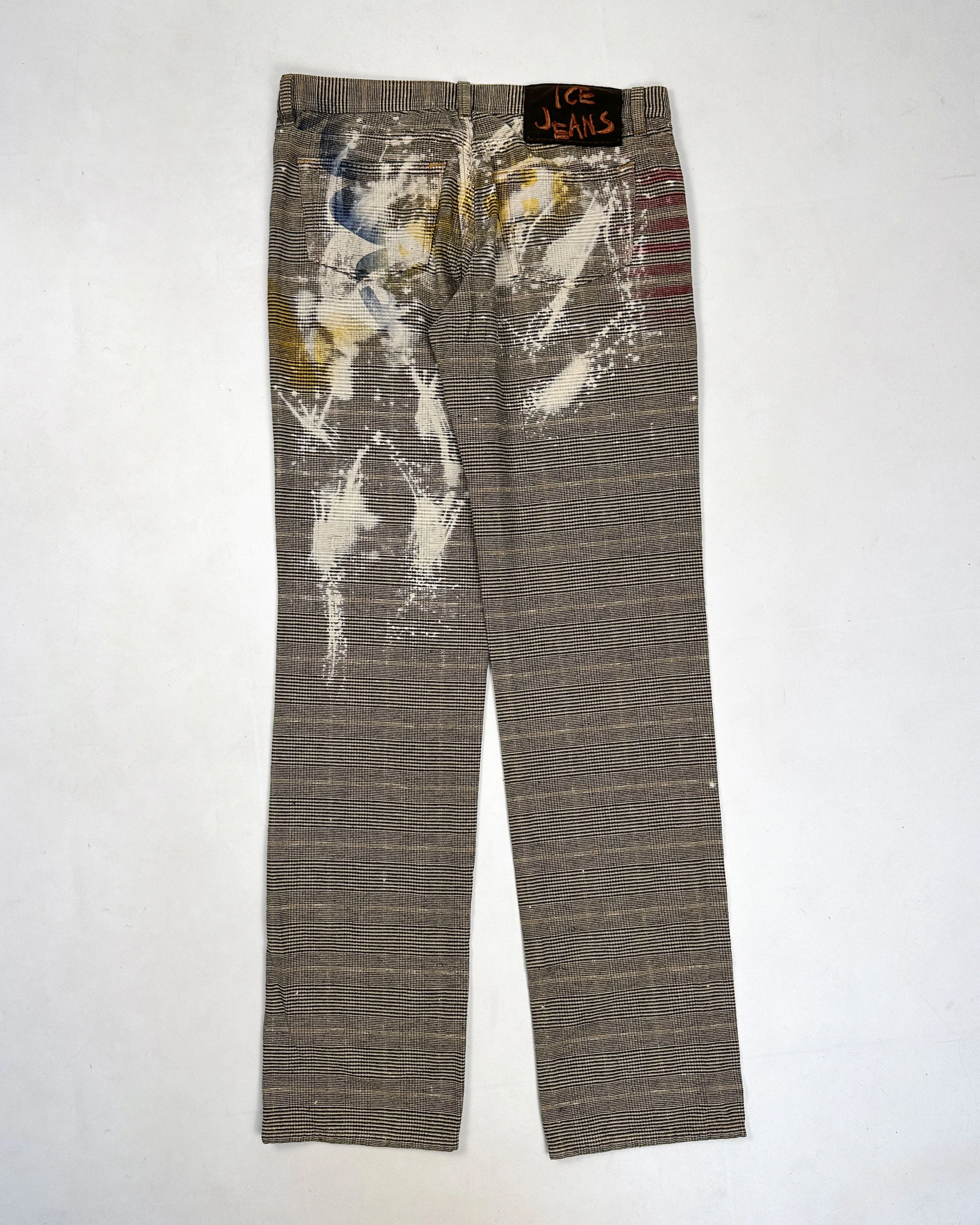 Iceberg Jeans Splashed Patterned Pants 2000's