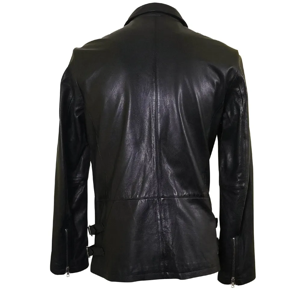 Jonas Car Coat style Leather jacket