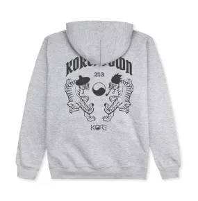 KOREATOWN TIGERS HOODIE (HEATHER GREY)