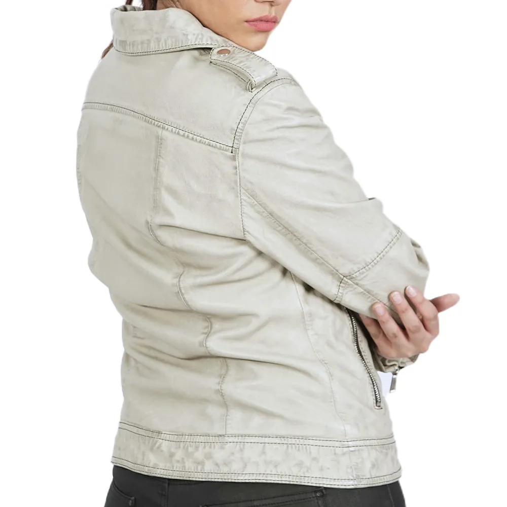 Kory Asymmetrical Zip Leather jacket