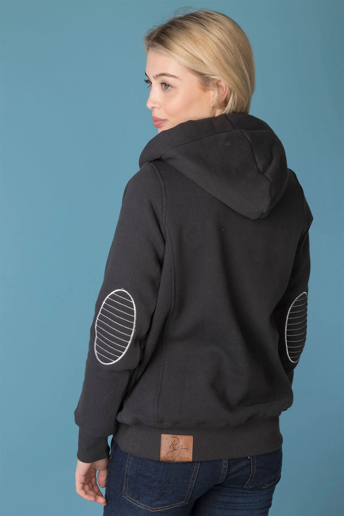 Ladies Button Hoodie