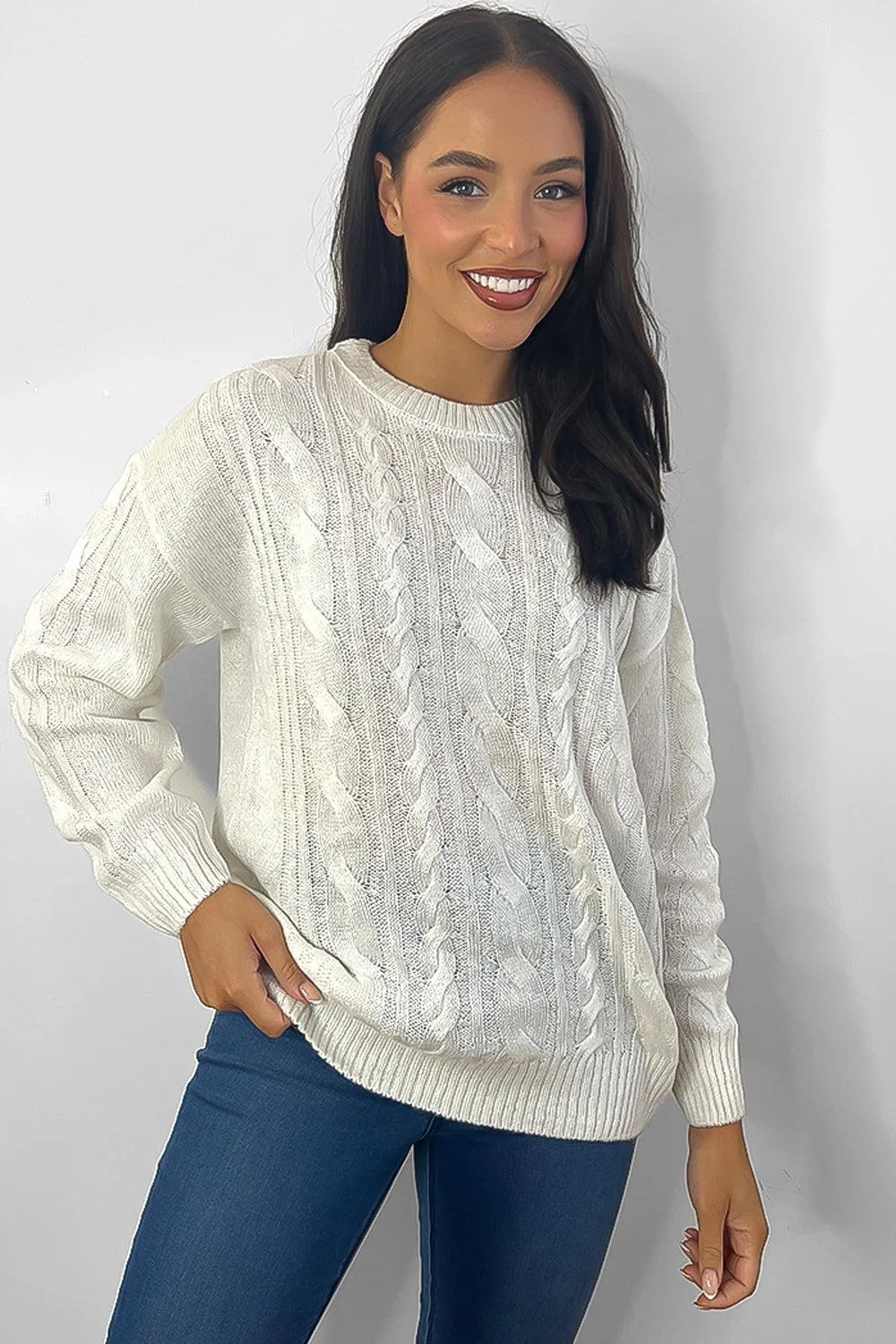 Large Twist Pattern Pullover