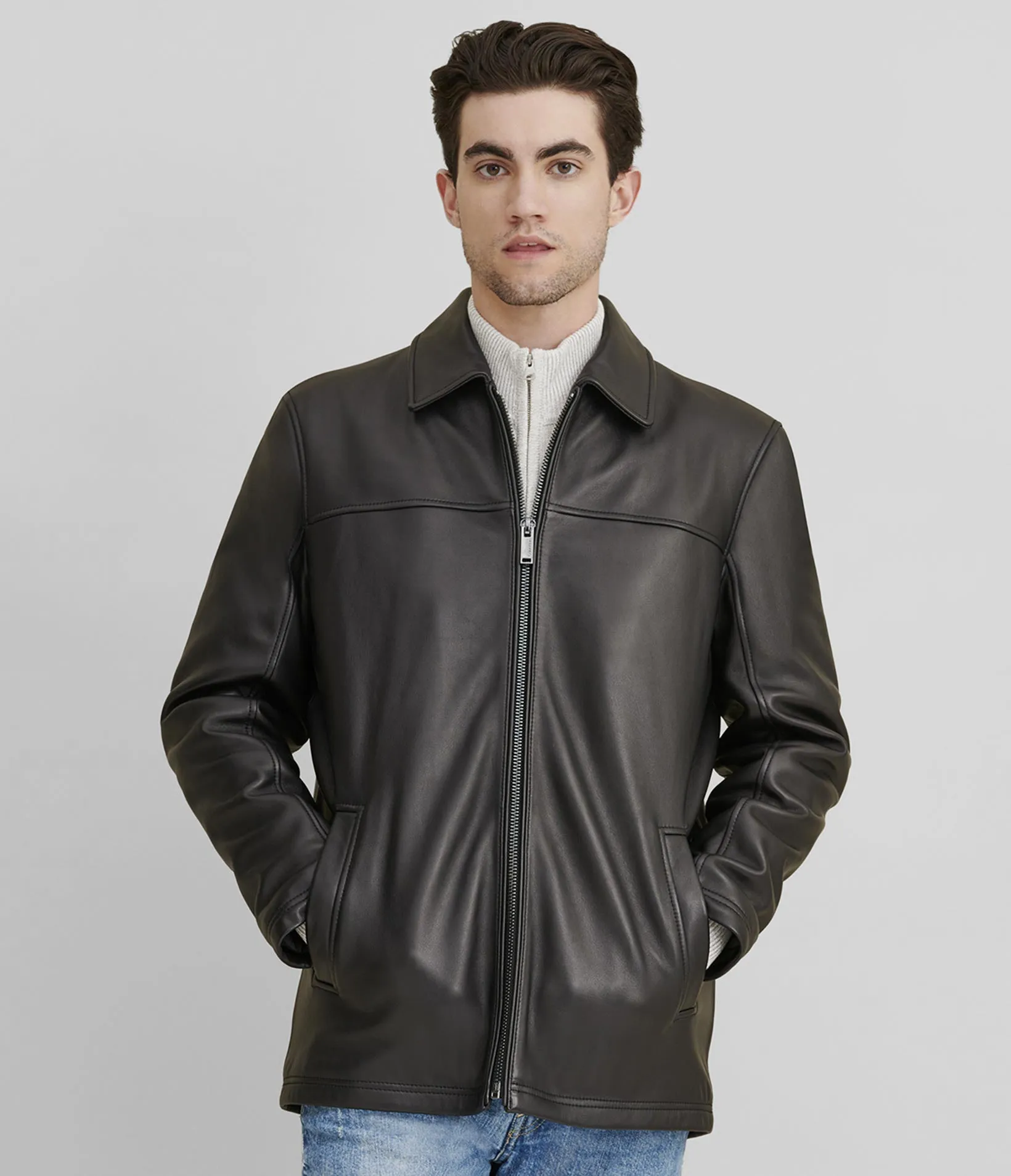 Leather Jacket With Thinsulate Lining