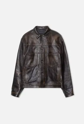 Leather Thumper Jacket Type II / Tobacco