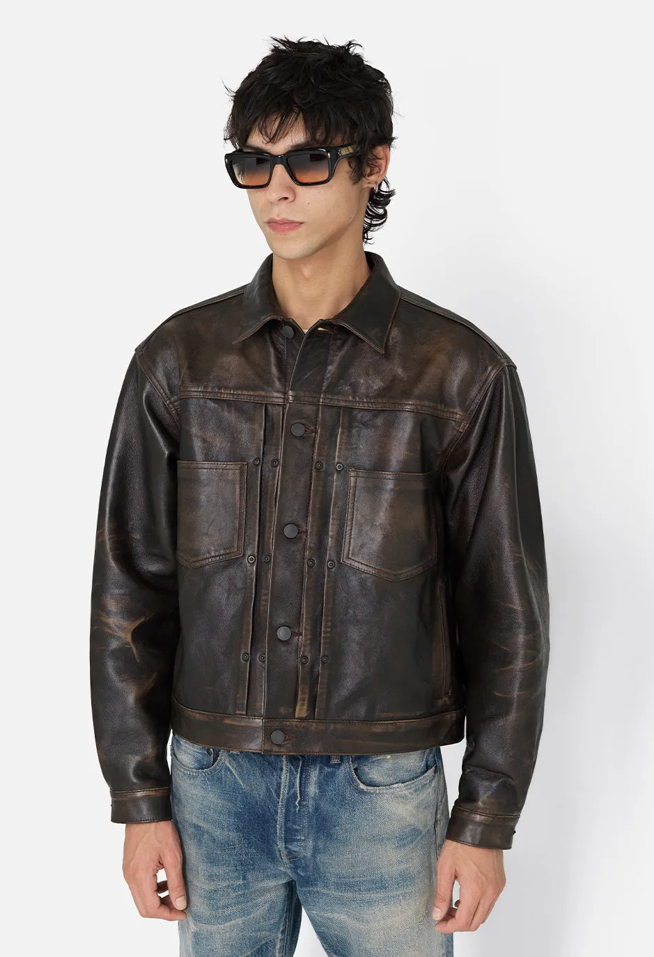 Leather Thumper Jacket Type II / Tobacco