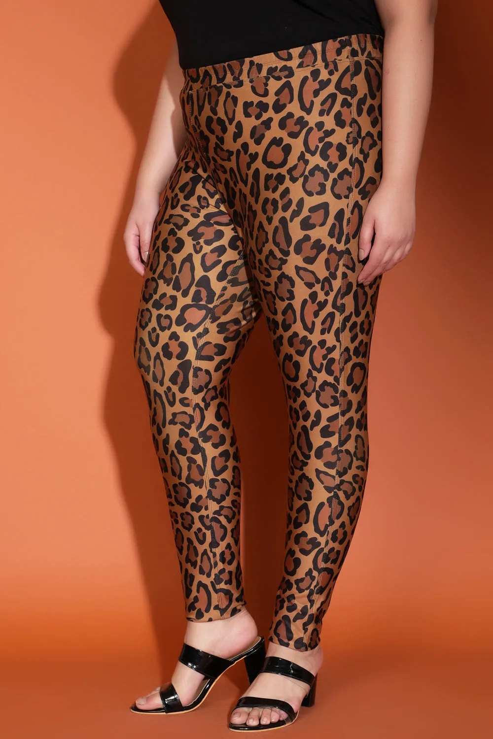 Leopard Printed Warm Winter Fleece Leggings