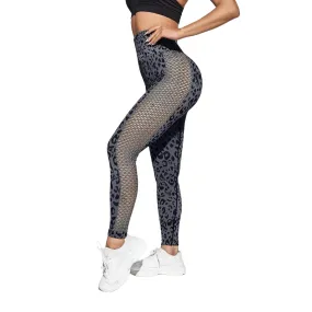 Madison Leopard Hollow Out Leggings