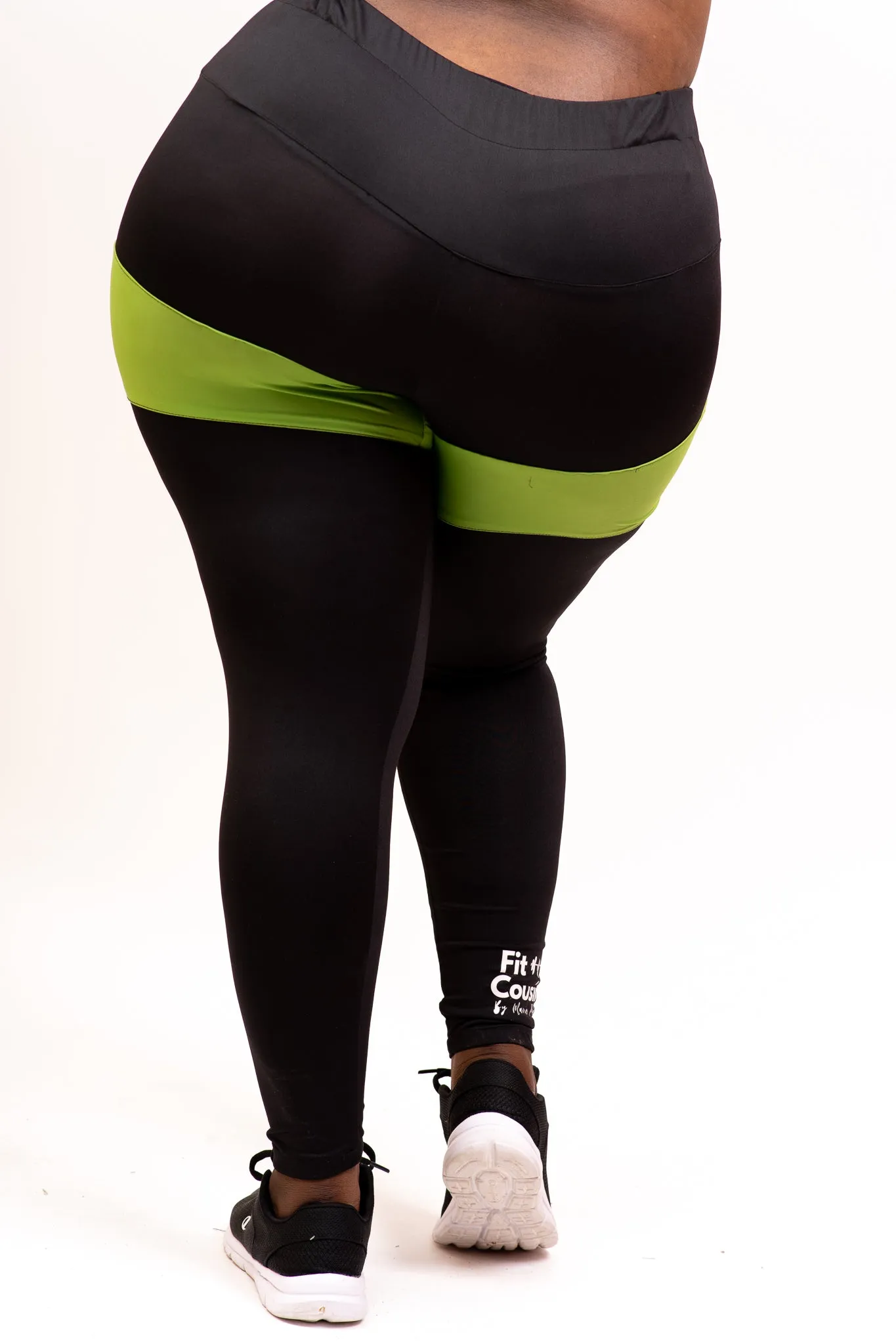 Marie's Daring Green Biker's Workout Leggings Women - LEGGINGS ONLY