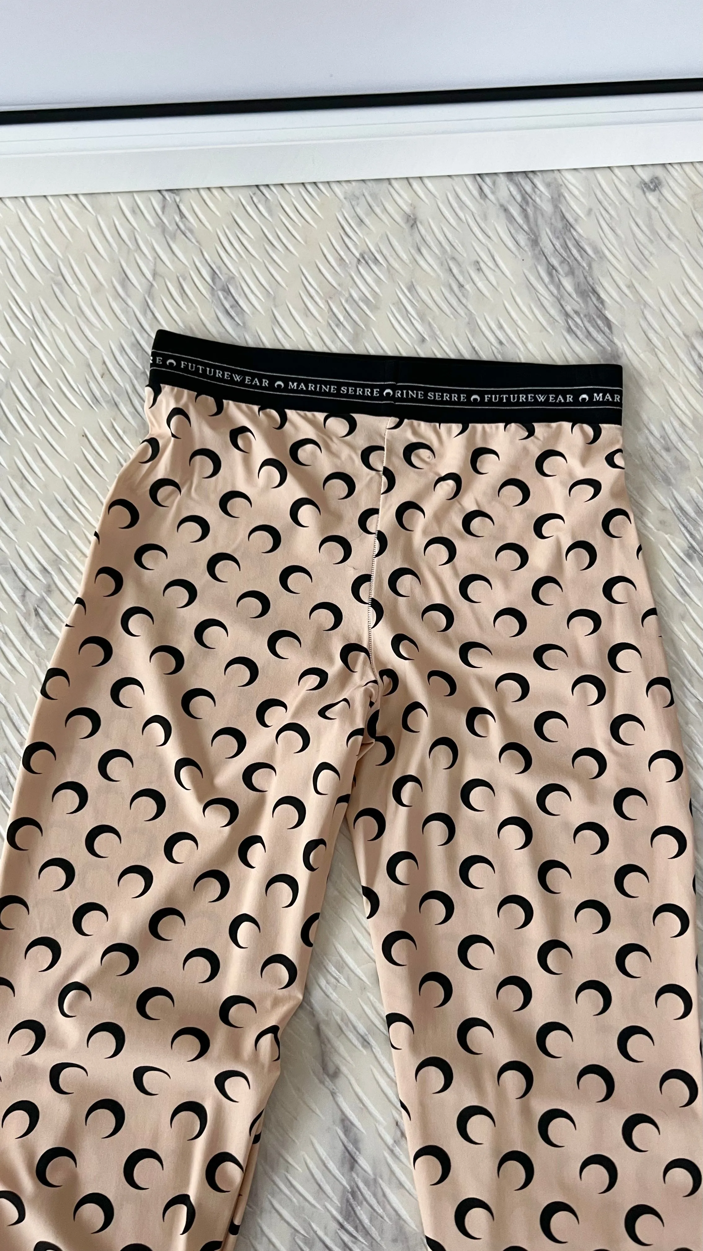 Marine Serre Crescent Moon-print leggings