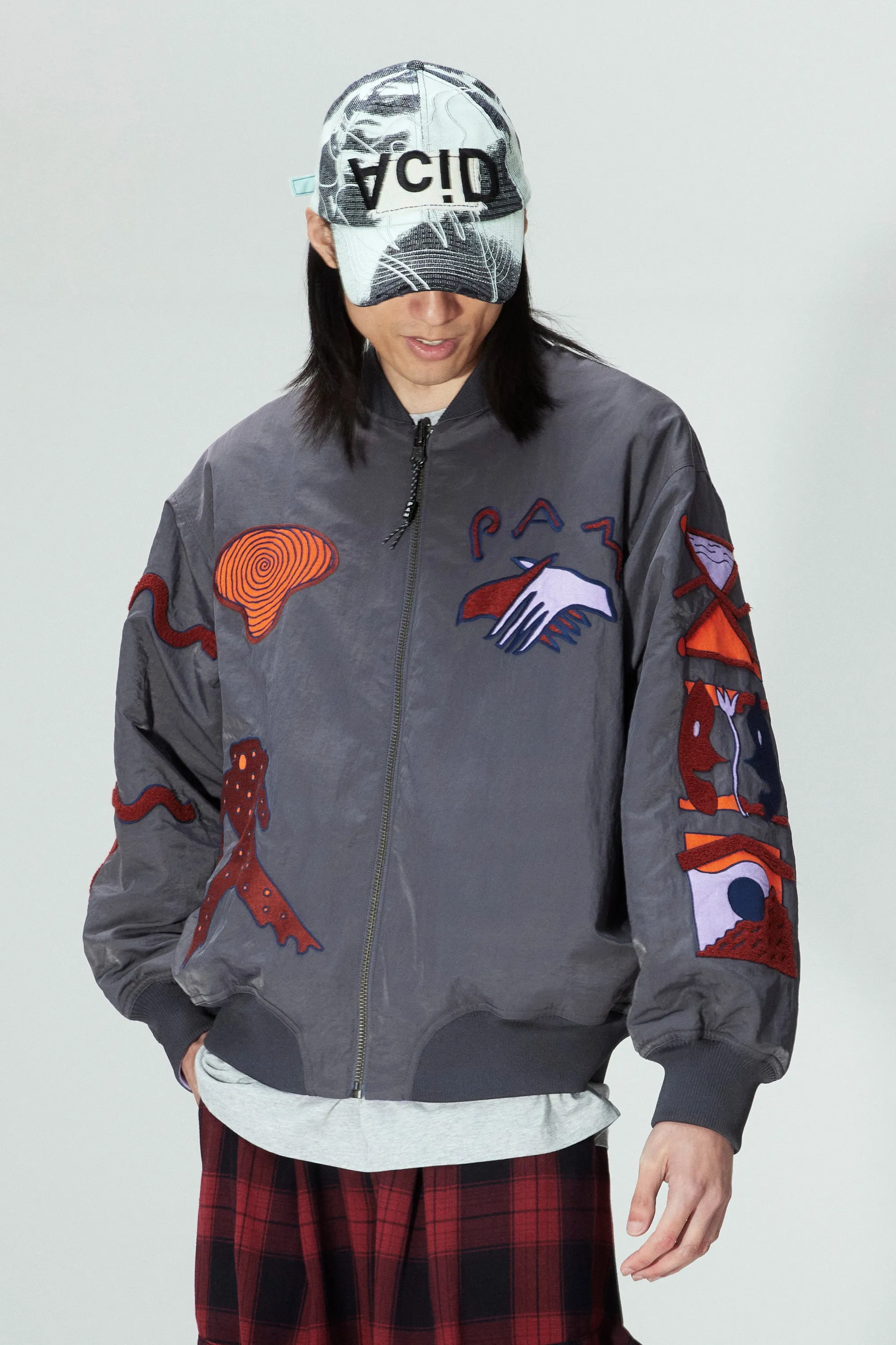 MARKINGS (SUSUMU MUKAI) REVERSIBLE BOMBER JACKET