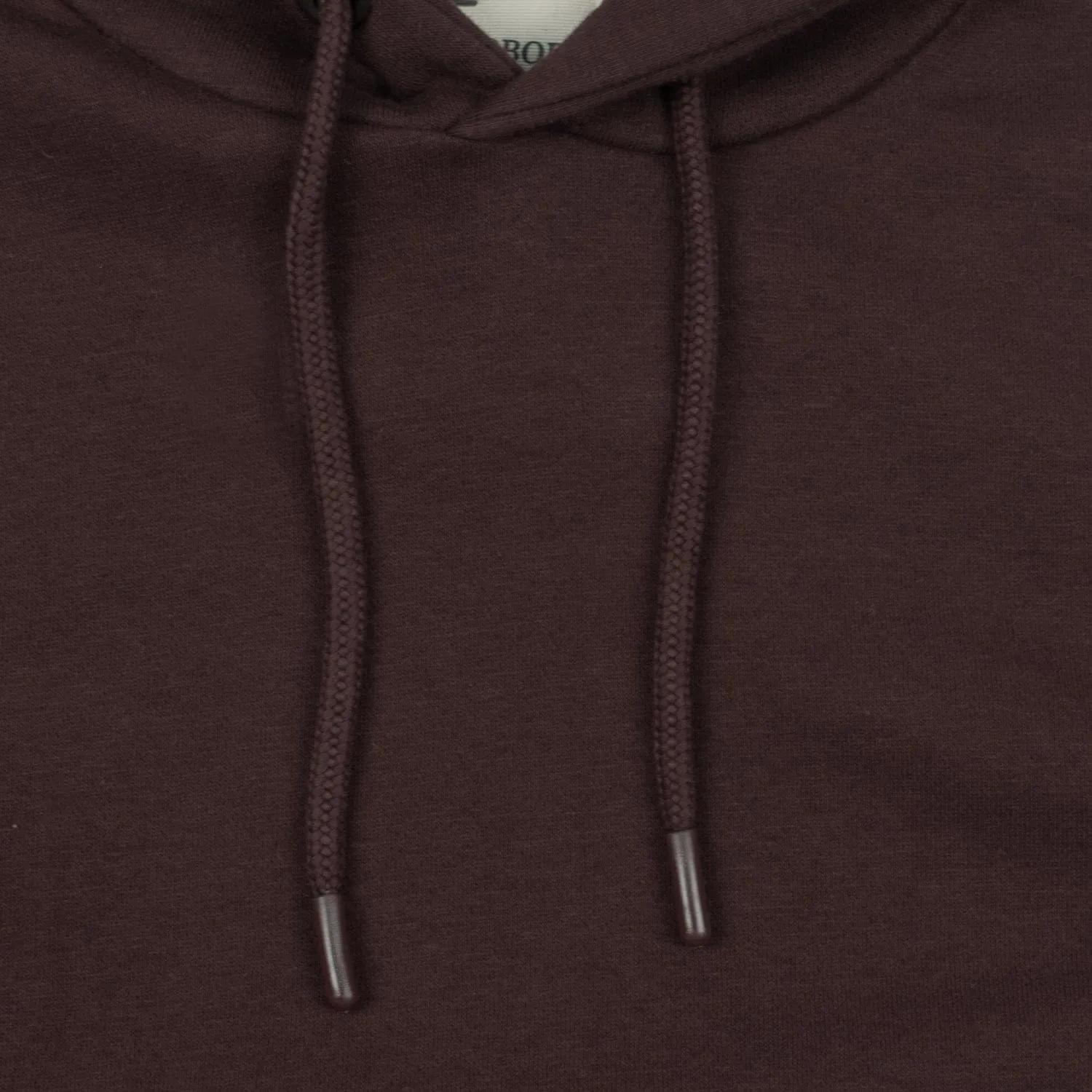 MEN'S BURGUNDY FLEECE PULLOVER HOODIE