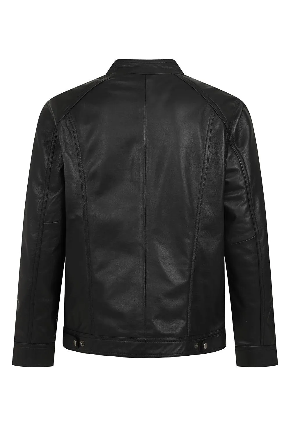 Men's Smart Classic Genuine Leather Jacket - 'NEIL' Rock2