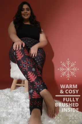 Merry Warm Winter Fleece Leggings