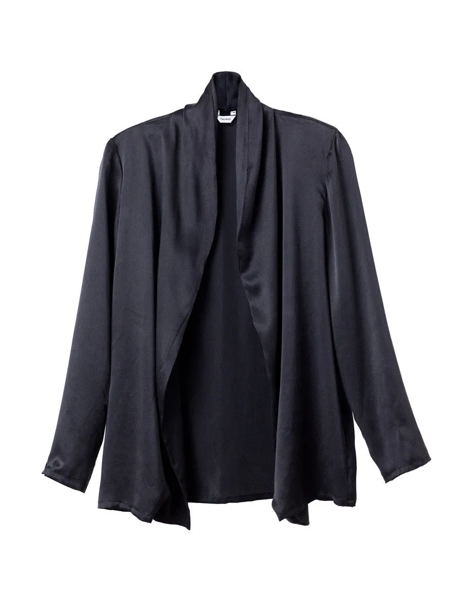 MILLA BLACK SILK JACKET