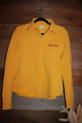 Minnesota Embroidered Fleece Shacket