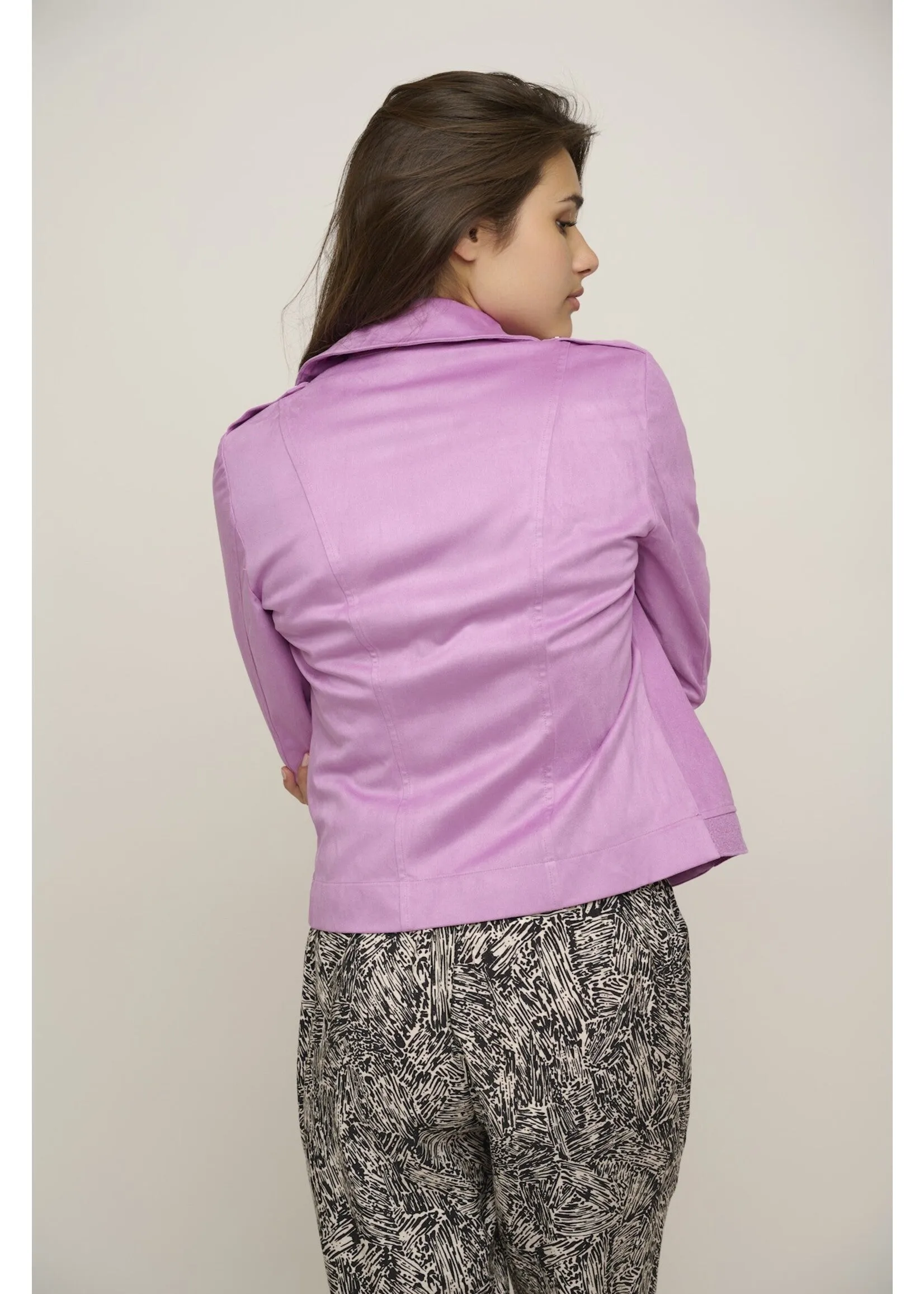 Mosha biker jacket purple