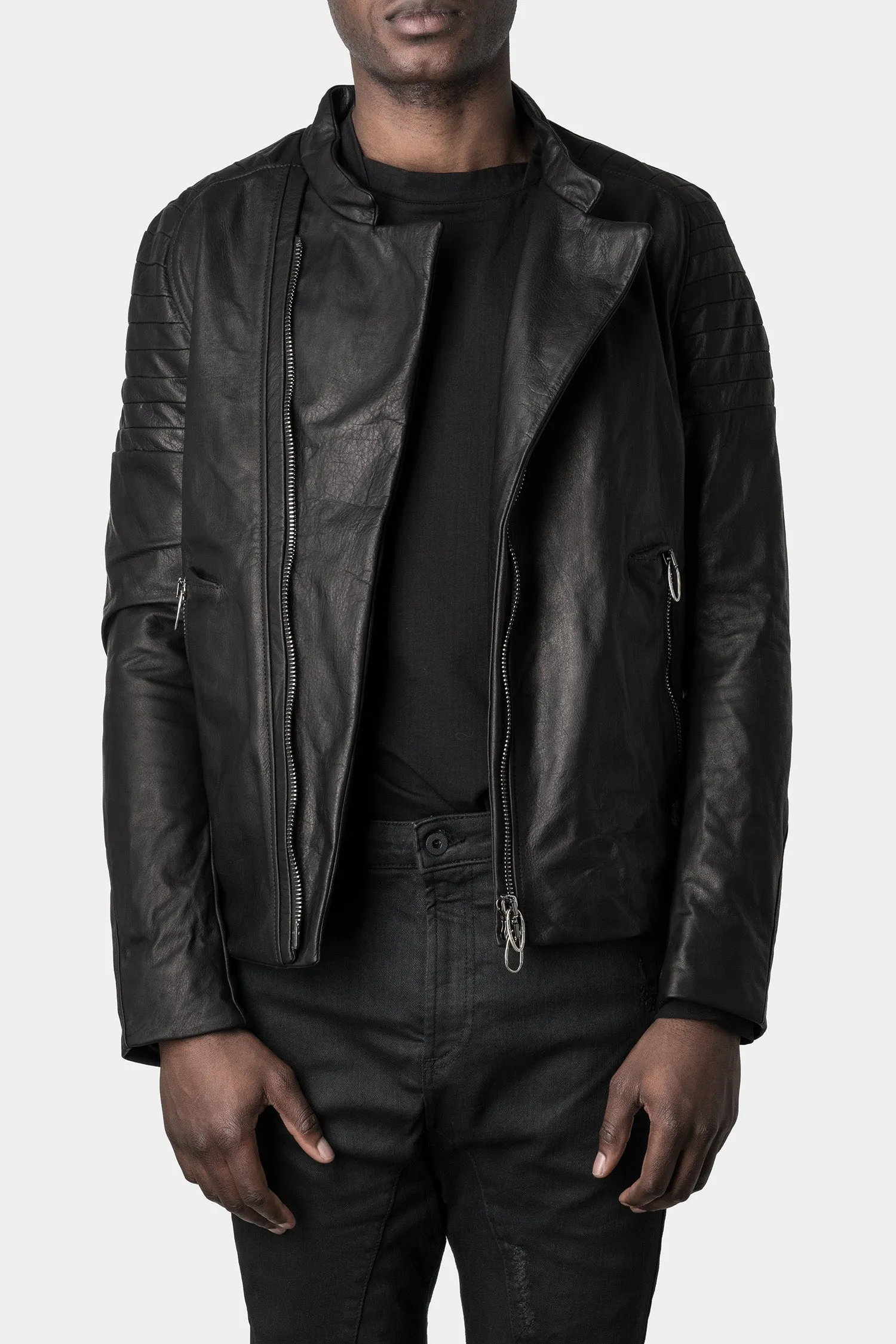 Moto leather jacket