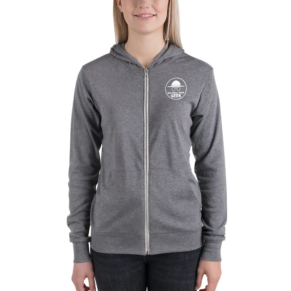 National Park Geek Unisex Zip Hoodie