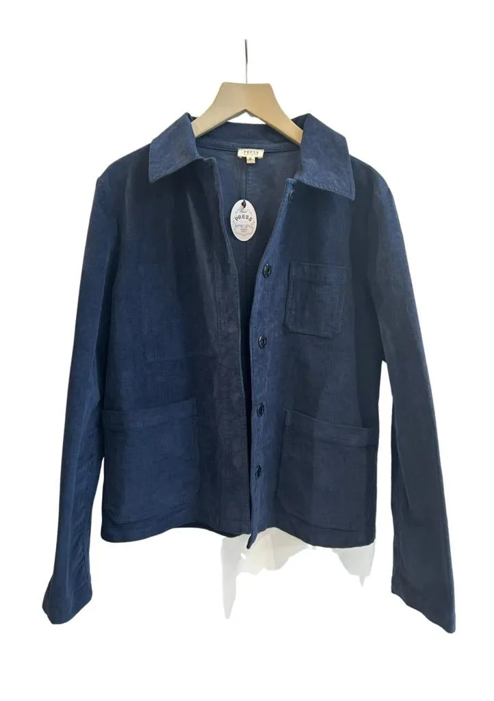 Navy Pelli Pincord Jacket