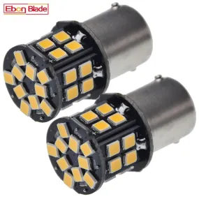 Pair 6V LED Signal Lamp 1156 BA15S 1157 BAY15D BA15D Warm White Car Motorcycle Bike Backup Reverse Tail Brake Turn Light Styling