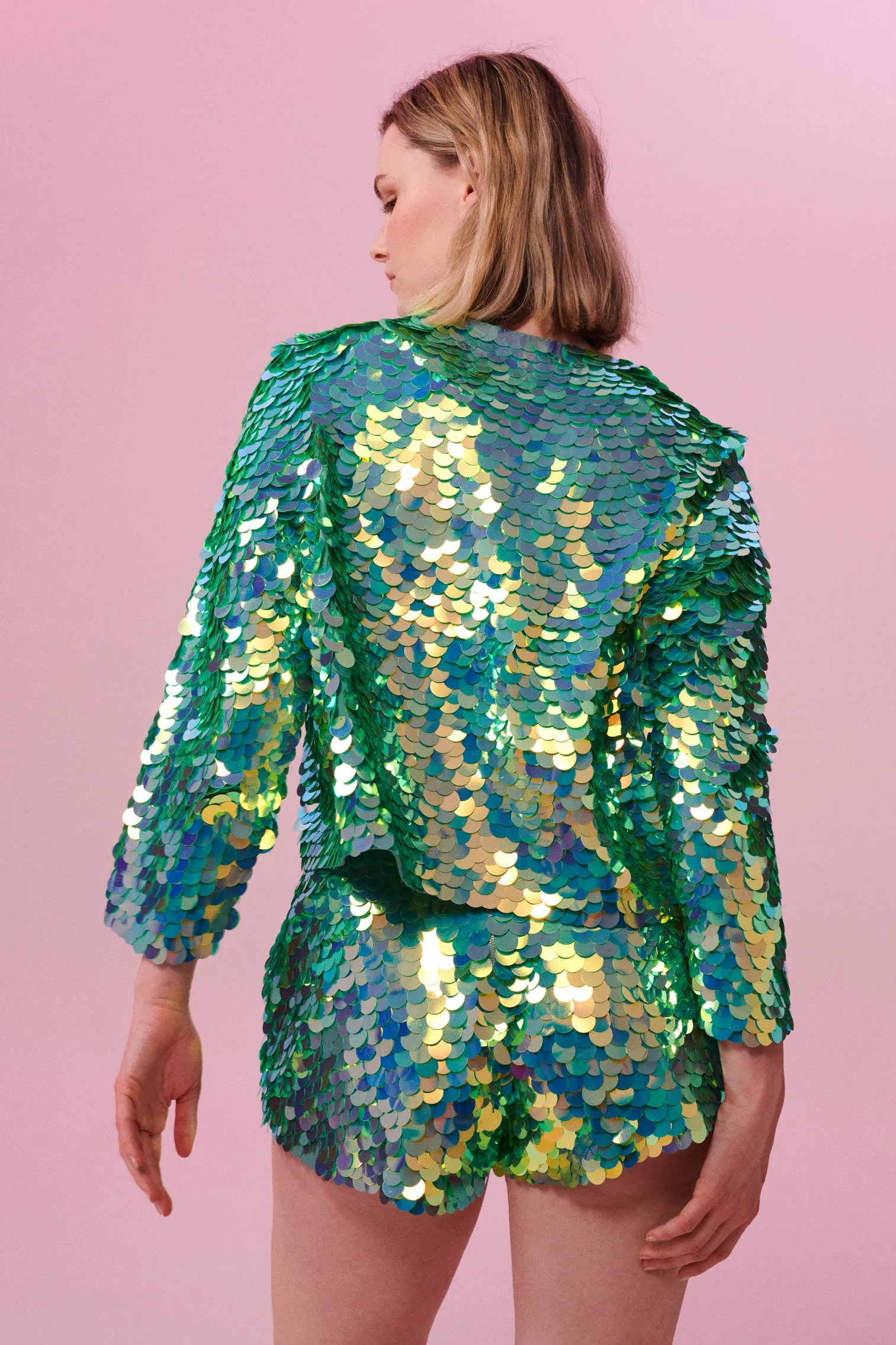 PENNY SEQUIN JACKET - CHAMELEON