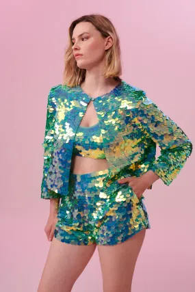 PENNY SEQUIN JACKET - CHAMELEON