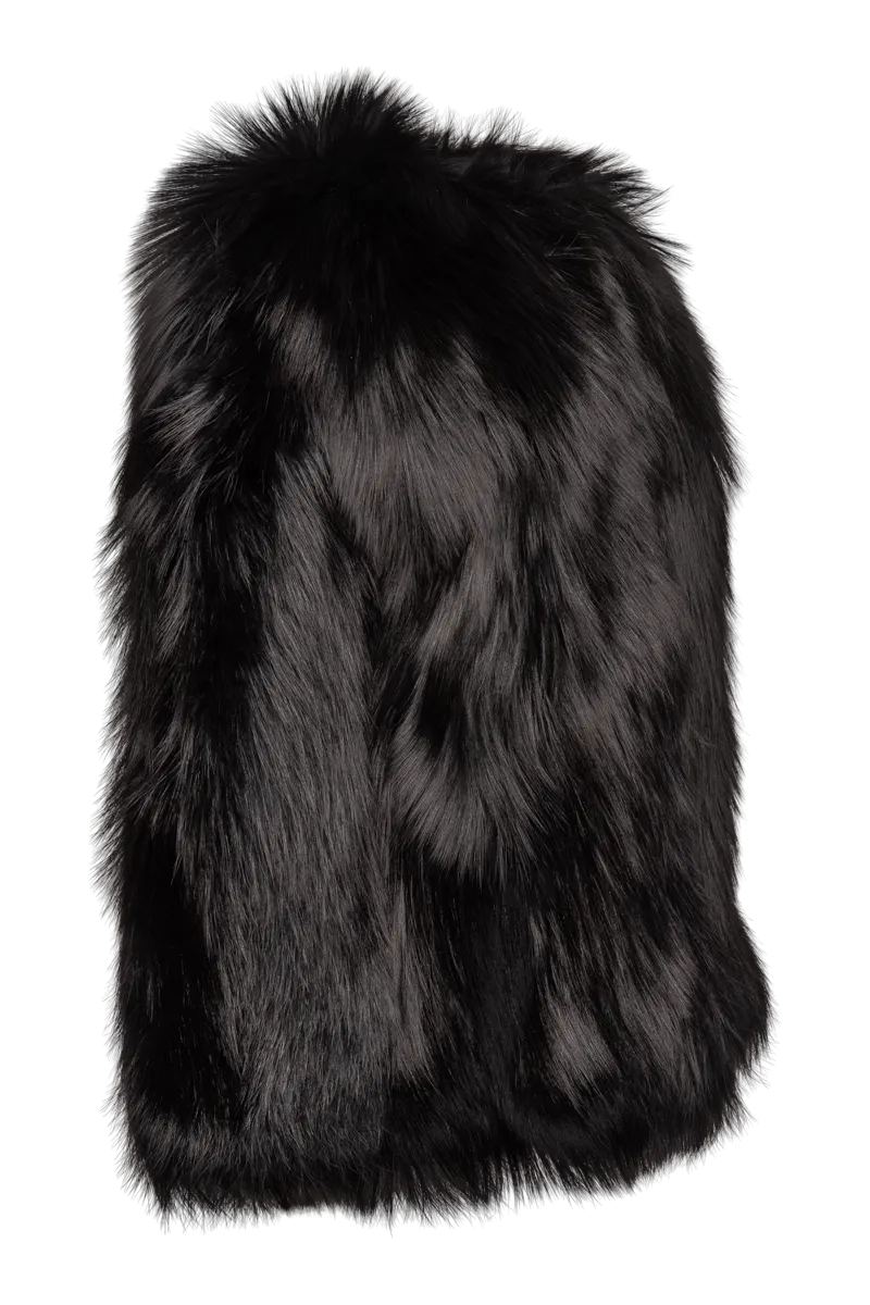 Perforated Fox Fur Jacket