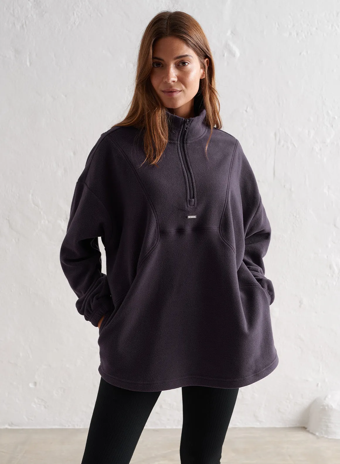 Plum Fleece Half Zip