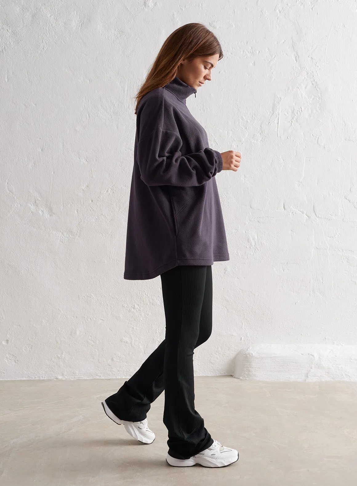 Plum Fleece Half Zip