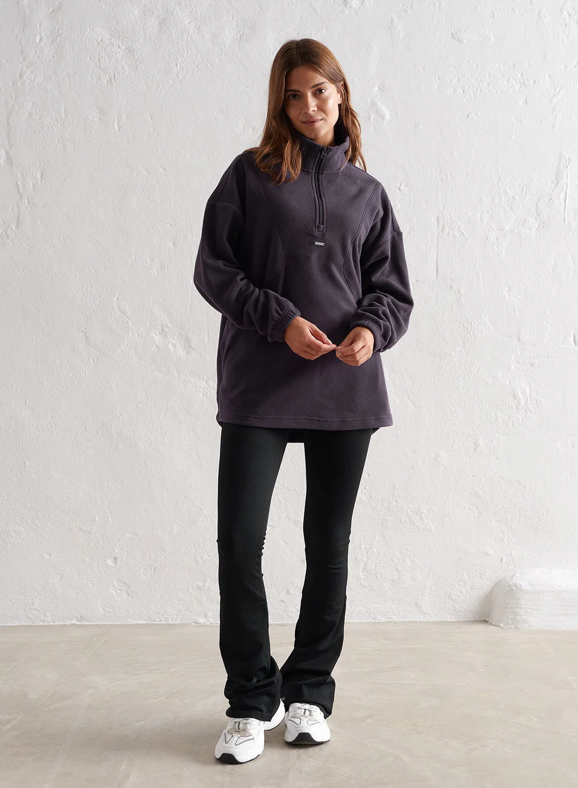 Plum Fleece Half Zip