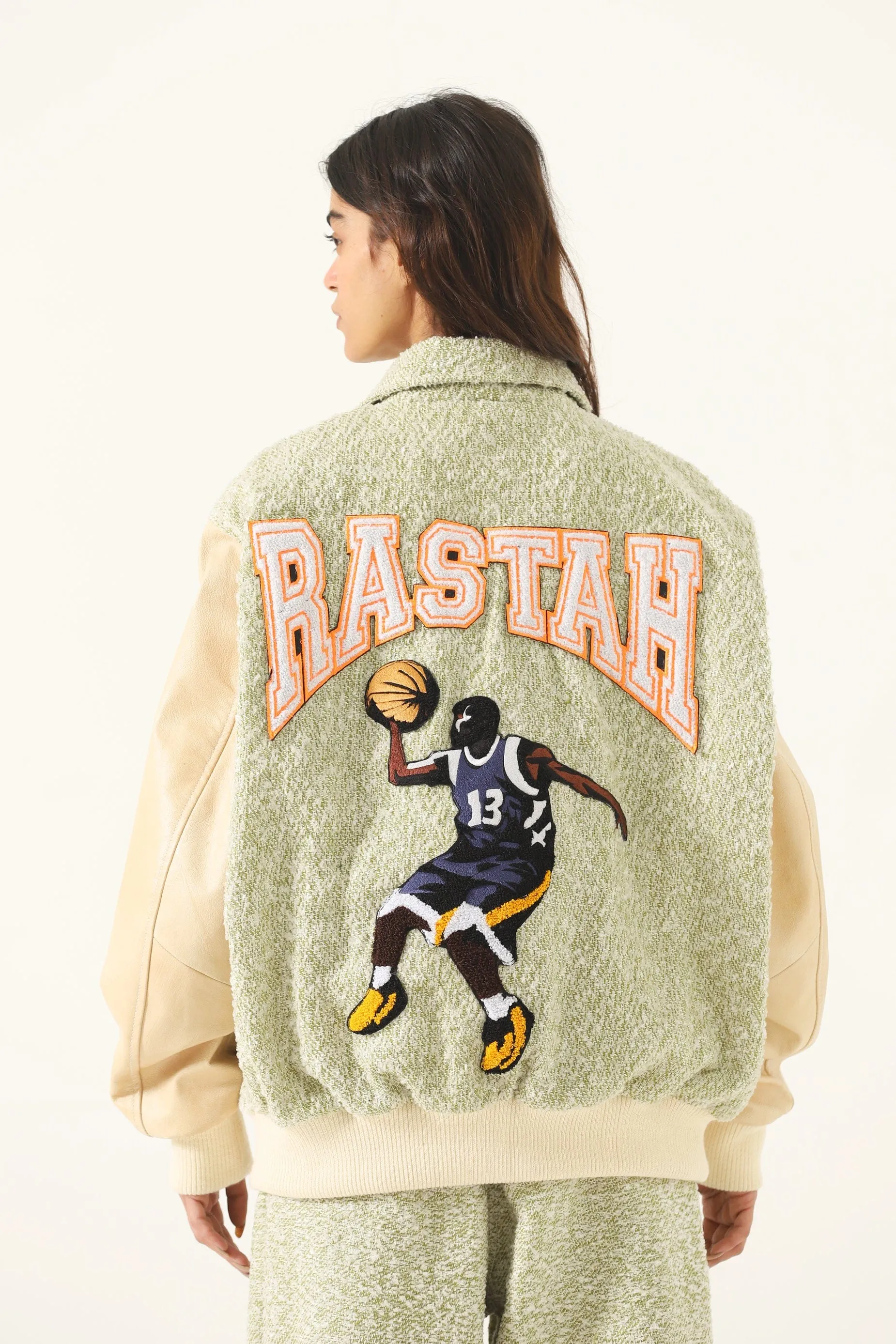 "RASTAH REBELS" VARSITY JACKET