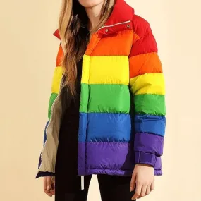 Rainbow Puffed Jacket