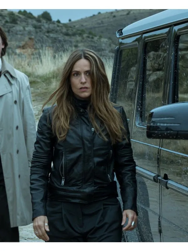 Raquel Murillo Money Heist Black Leather Jacket