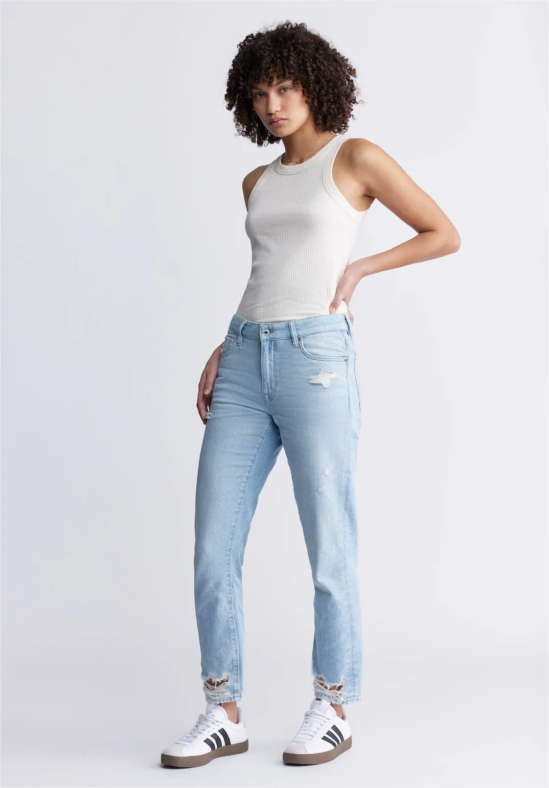 Relaxed Boyfriend Madison Women's Jeans in Distressed Vintage - BL15924