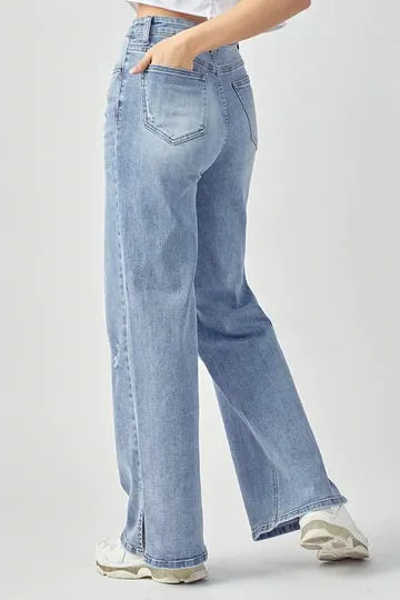 RHEA SIDE SLIT JEANS