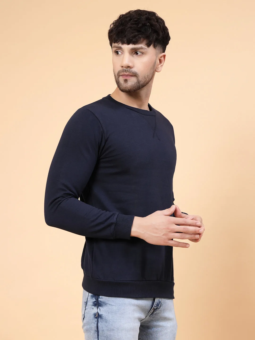 Round Neck Fleece Sweatshirt