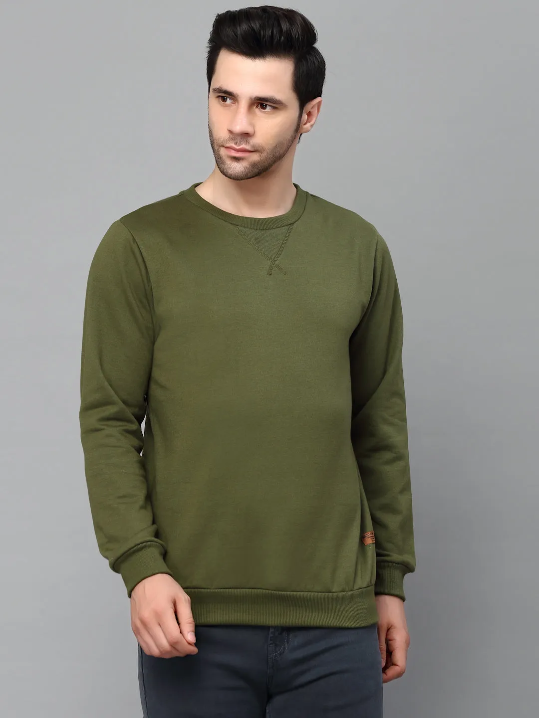 Round Neck Fleece Sweatshirt