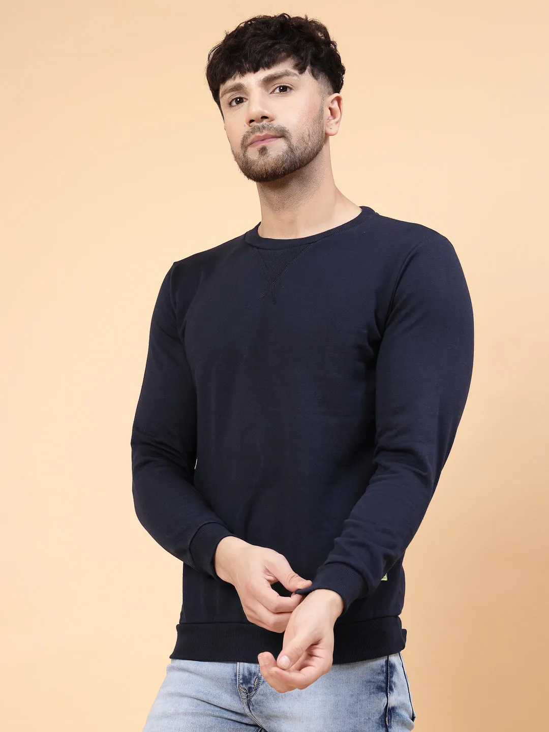 Round Neck Fleece Sweatshirt