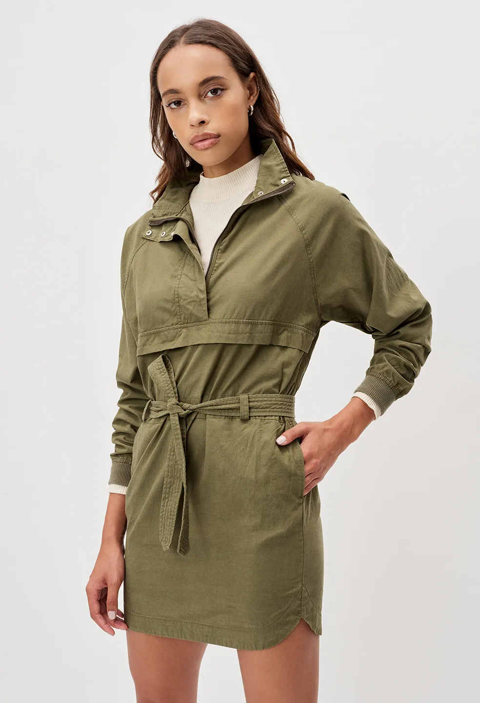 Sail Pullover Dress / Olive