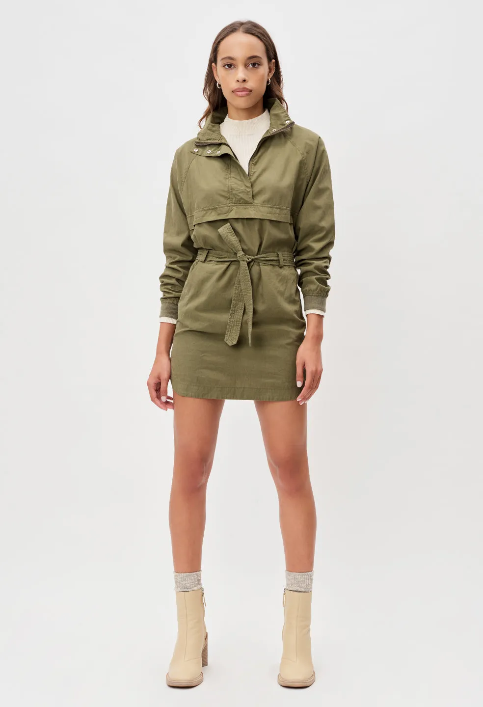 Sail Pullover Dress / Olive