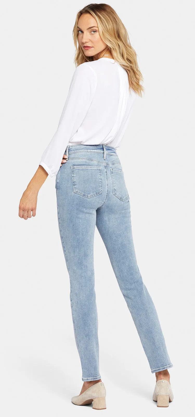 Sheri Slim Jeans Lichtblauw Premium Denim (Tall) | Haley