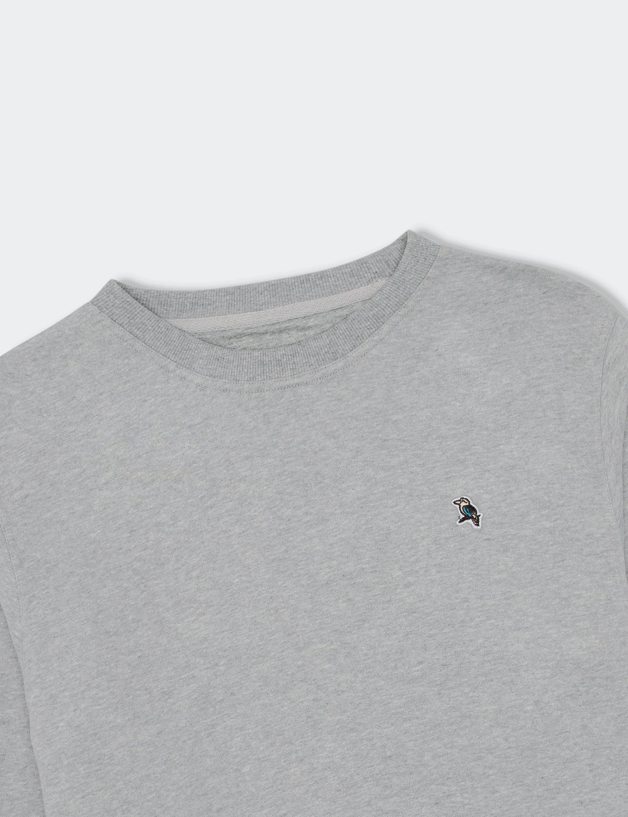 Simple Fleece Crew - Grey Marle