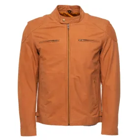 Steve's nubuck leather plain moto style jacket