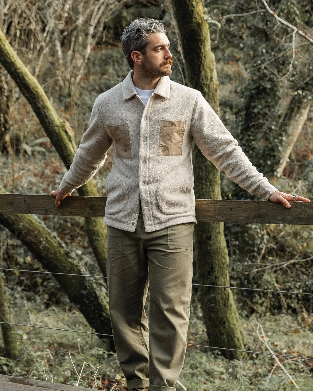 Tarn Fleece Overshirt - Ecru