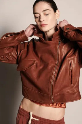 The Bell Rock Oversized Leather Jacket - Sedona