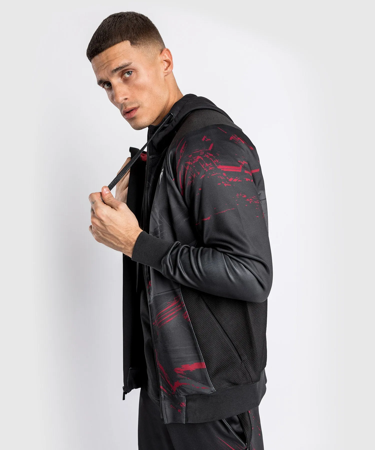 UFC Venum Authentic Fight Week 2.0 Men’s Zipped Hoodie - Black/Red