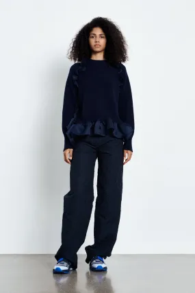 VILLY | PULLOVER RECYCLED CASHMERE NAVY