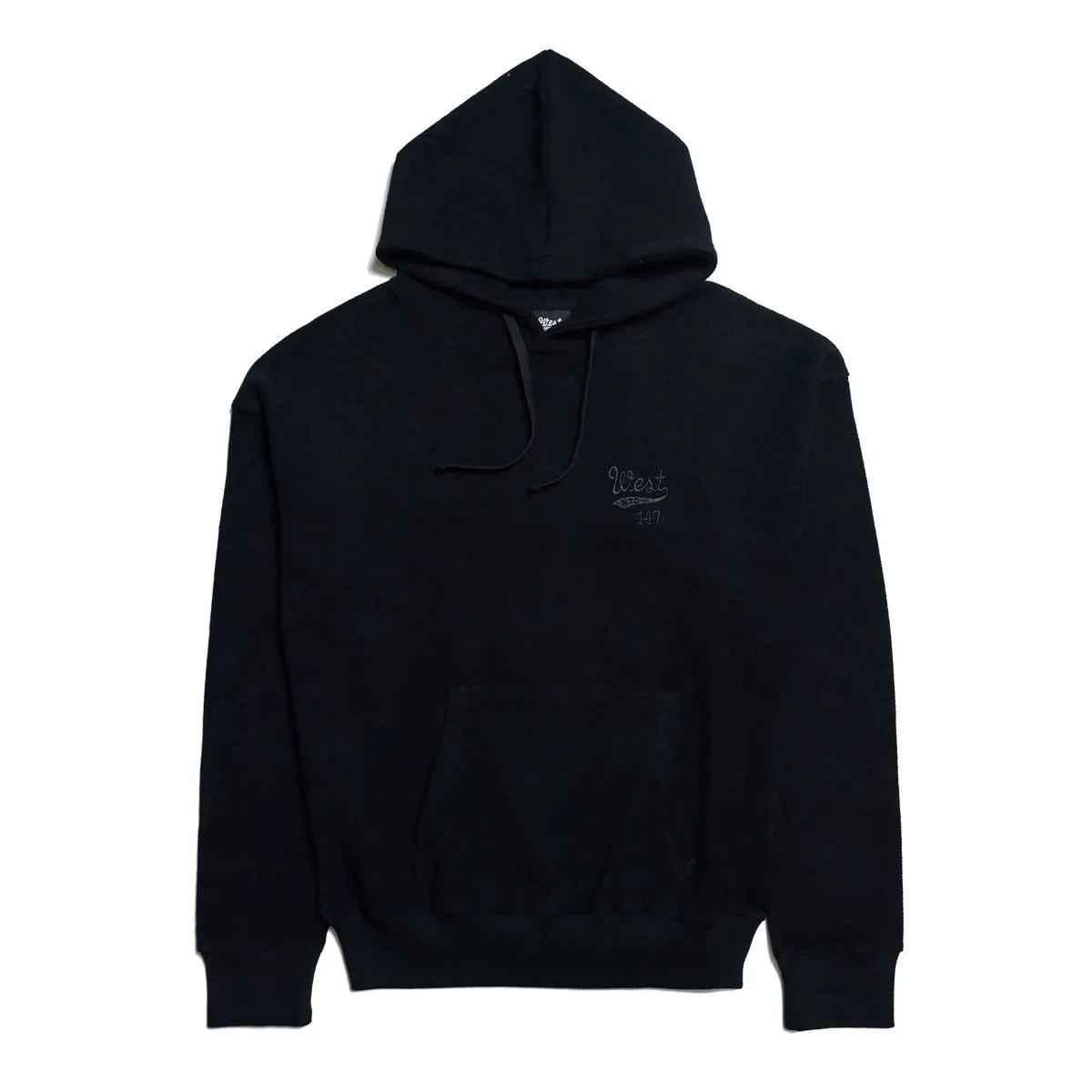 West NYC Reverse Terry Hoodie Black