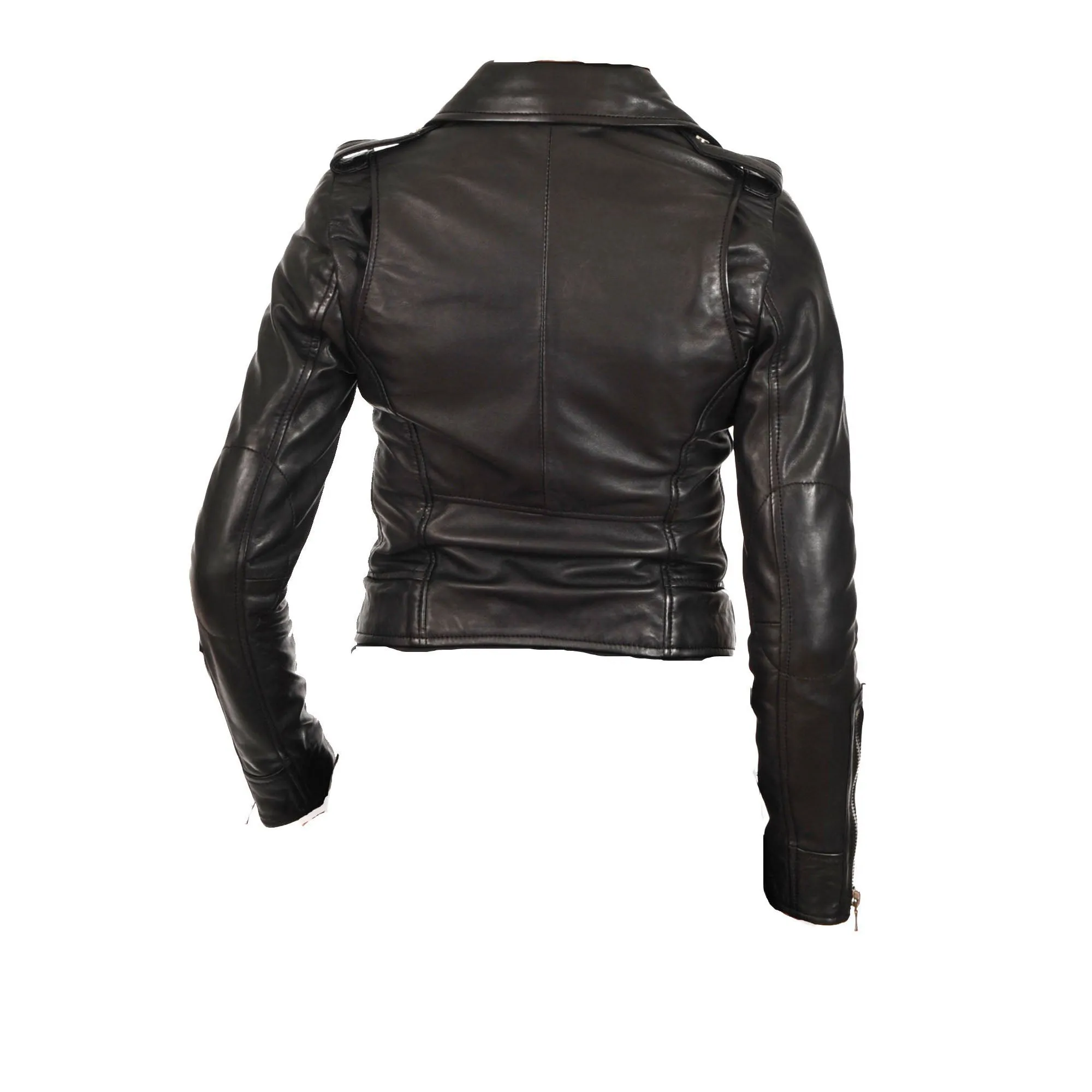 Women’s Double Breasted Leather Jacket